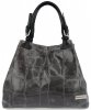 Kožené kabelka shopper bag Vittoria Gotti šedá V692754